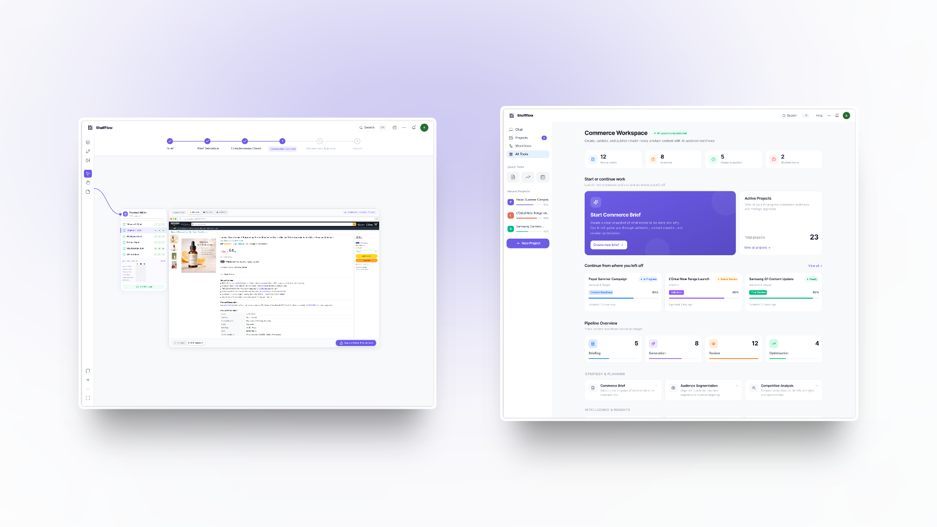 ShelfFlow platform overview